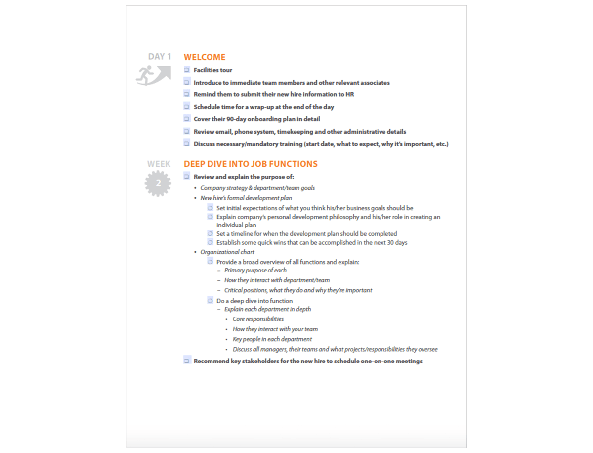 First 90 Days Onboarding Checklist Preview Image