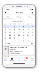 Paycor's Mobile Scheduling App