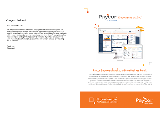 job offer letter template congratulations page