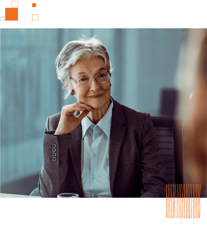 Woman sitting at desk