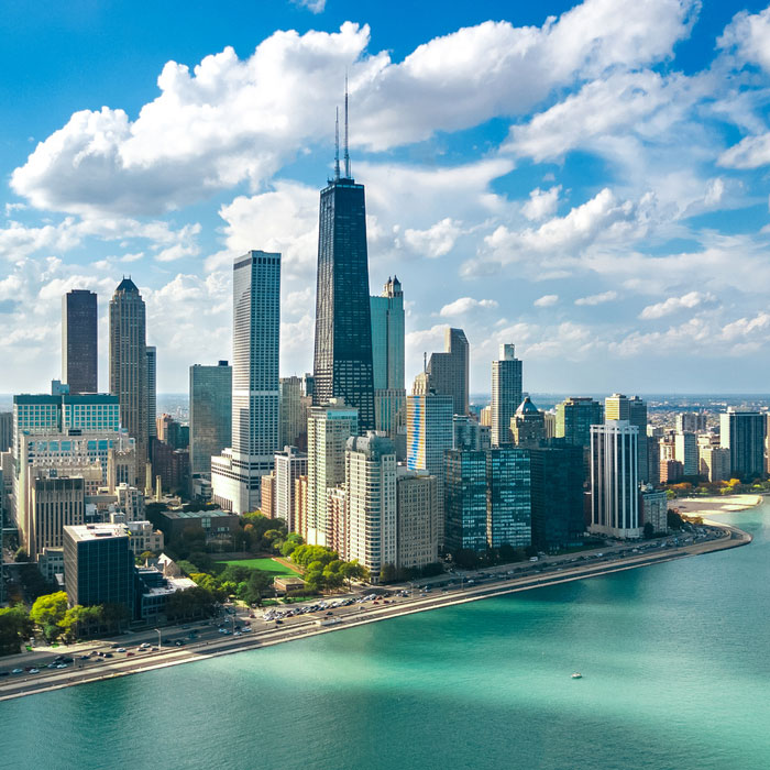 Chicago lakefront and skyline