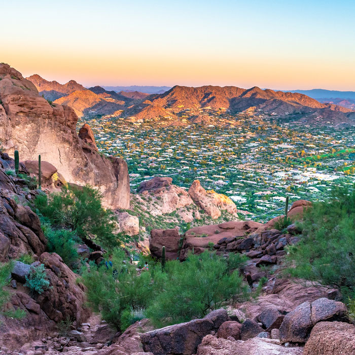 Phoenix mountains and skyline