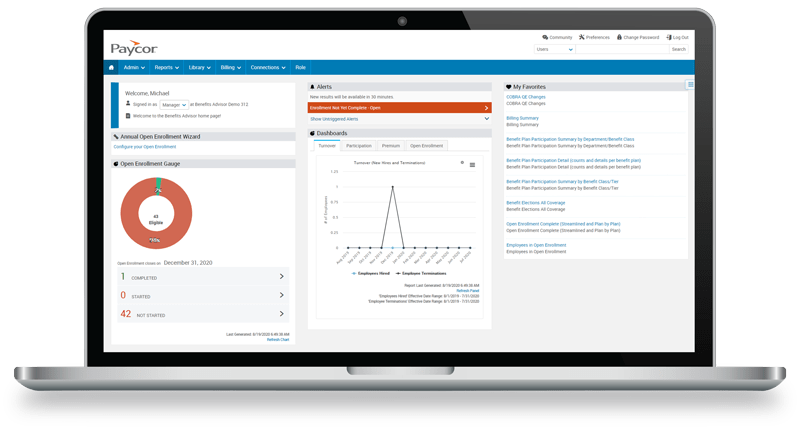 hr administrator view benefits platform