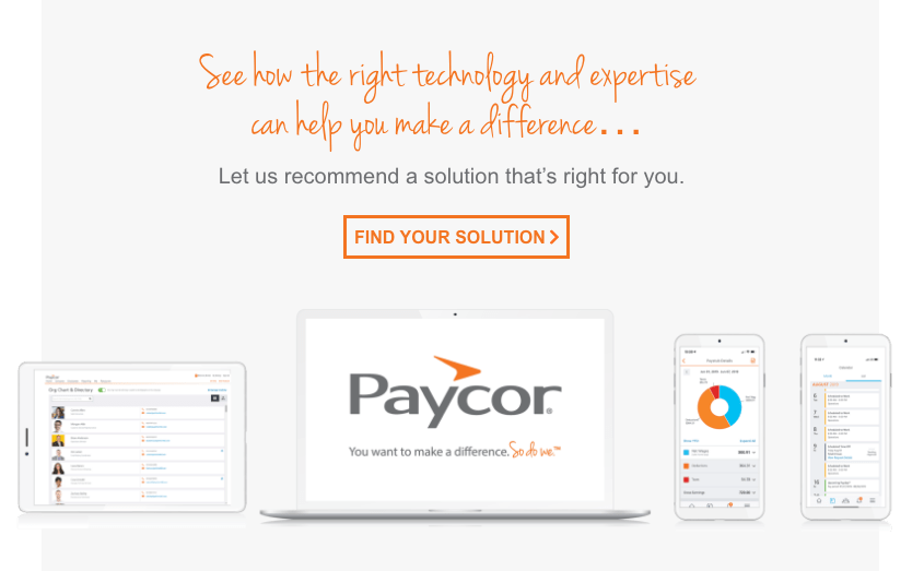 find Paycor solution to fit your needs