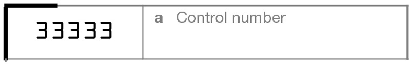 W2 Control Number Sample Field