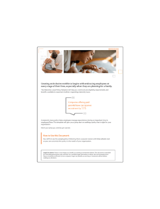 maternity leave document preview