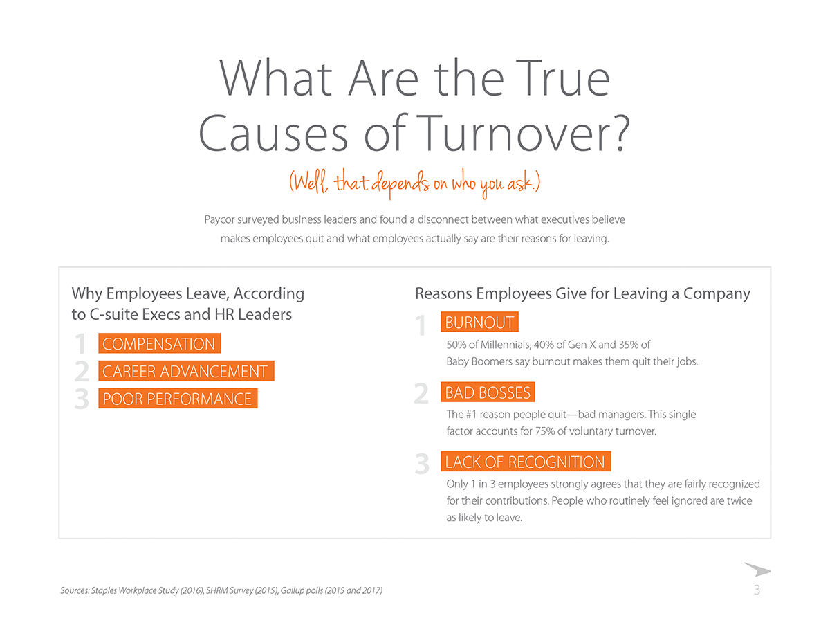 True causes of turnover