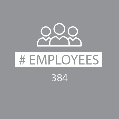 384 employees