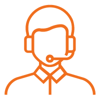 person wearing headset icon