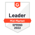 G2 Leader MidMarket Spring 2022 Badge