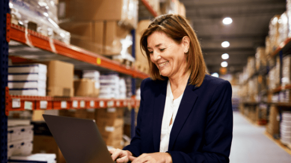 professional women on a laptop