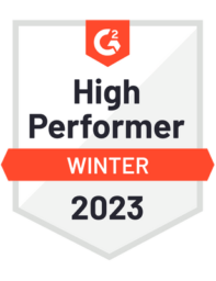 g2 high performer winter 2023 badge