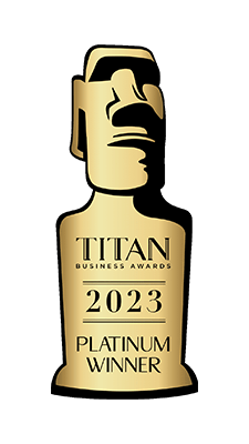 Titan 2023 business award platinum winner
