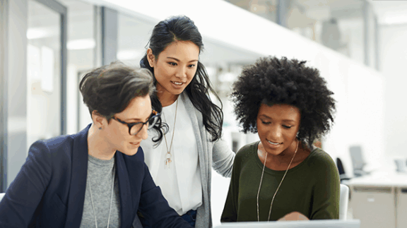 employees analyzing which HR software to use as an investment