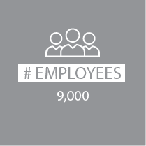 9000 employees