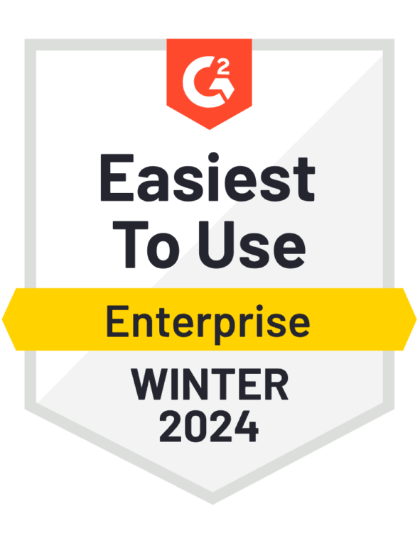 G2 Winter 2024 Easiest To Use Enterprise