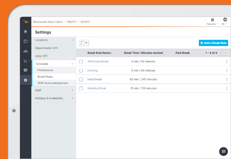 Paycor payroll feature screenshot of dashboard