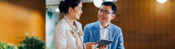 two employees using performance appraisal examples