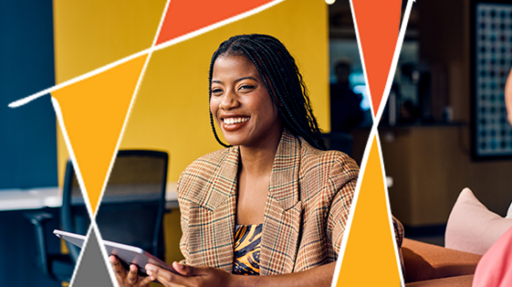 female employer setting DEI goals
