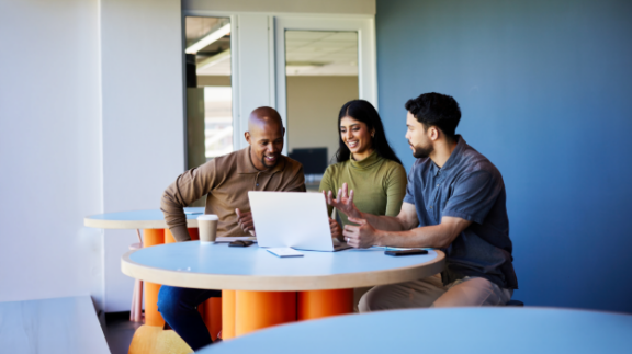 employees conducting a pay equity audit