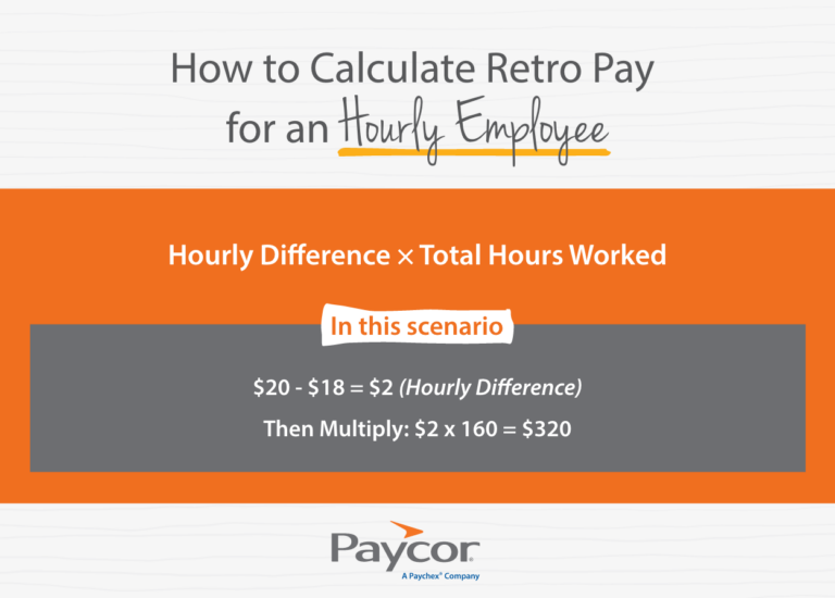 example of how to calculate retro pay for hourly employees