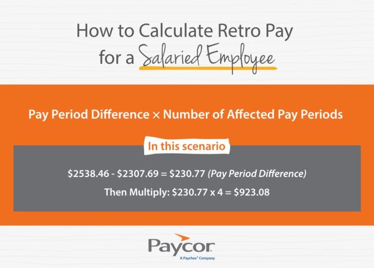 example of how to calculate retro pay for salried employees