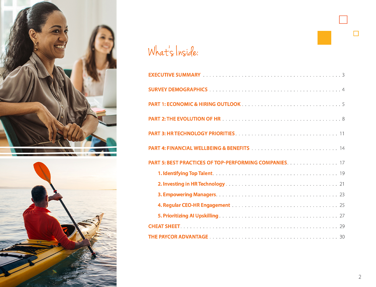 Table of content for the HR in 2026 Guide