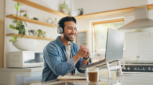 employee working from home