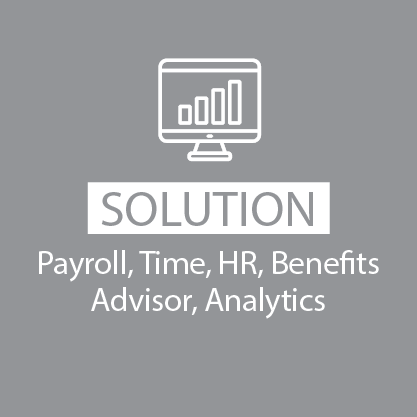 The Paycor solutions that Network of Hope used: Payroll, Time, HR, Benefits Advisor, Analytics