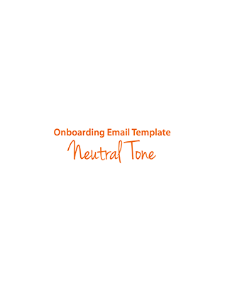 fron cover to the neutral onboarding email template