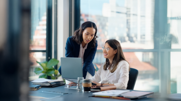 two employees using enterprise onboarding software