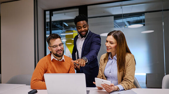 HR professionals analyzing their talent acquisition vs recruitment efforts