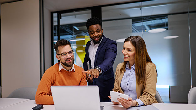 HR professionals analyzing their talent acquisition vs recruitment efforts