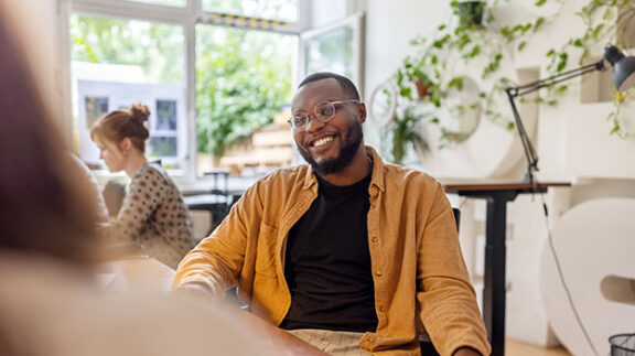 HR professionals discussing a skills gap analysis