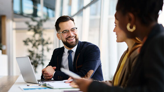 HR professionals working on budget
