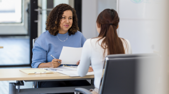 HR Recruiter in interview