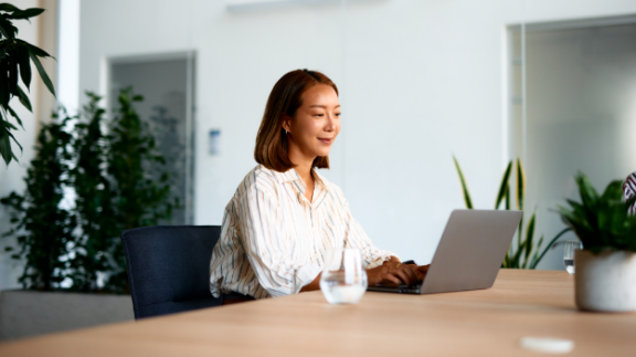 HR professional at desk