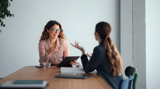 HR staff talking